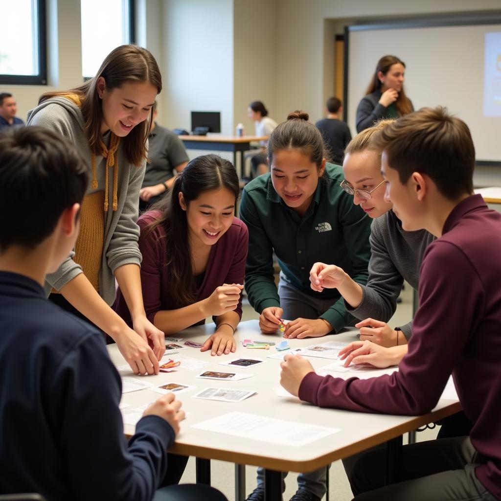 Students from various backgrounds participate in a humane education workshop.