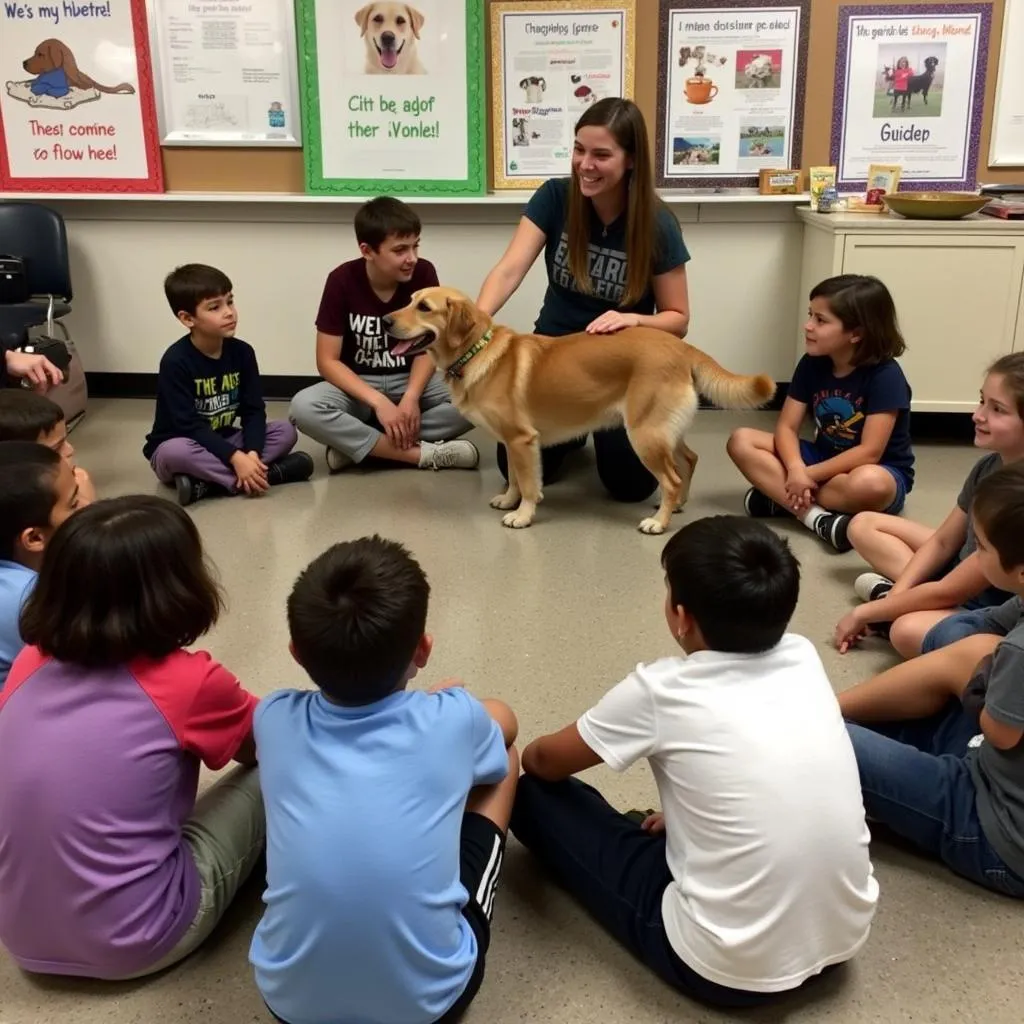 Engaging humane education program at the Humane Society of Huron Valley