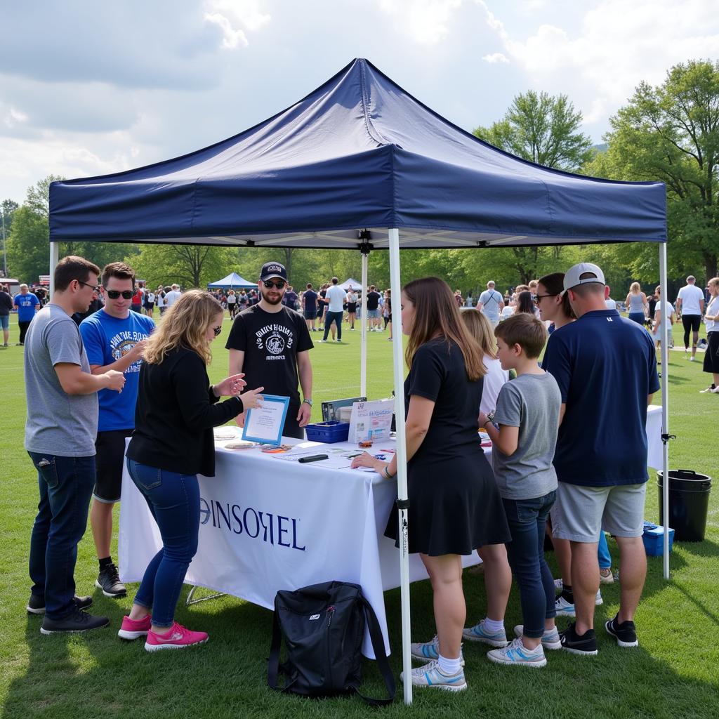 Humane Society Booth at Lacrosse Game