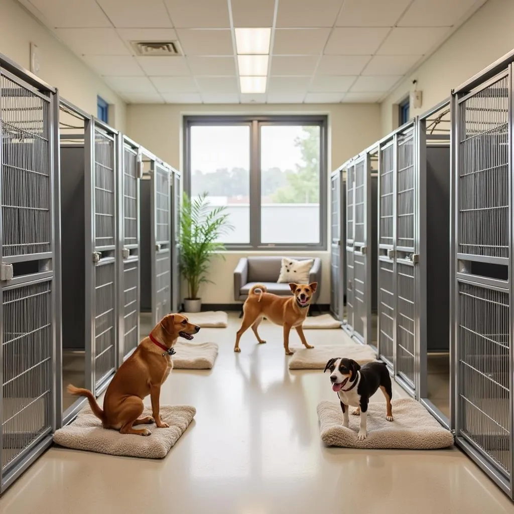 Spacious and inviting adoption center at Humane Society Catawba