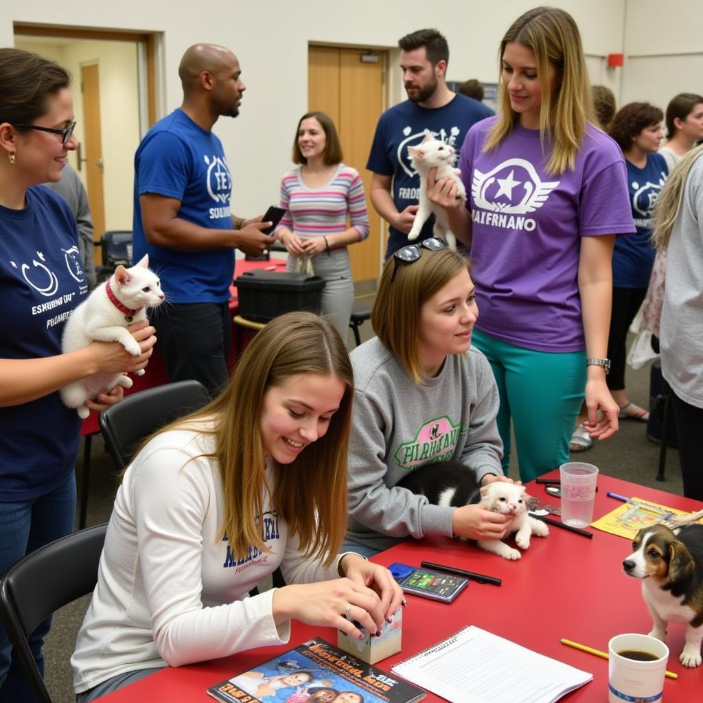 Adoption event at the Humane Society of Columbia County