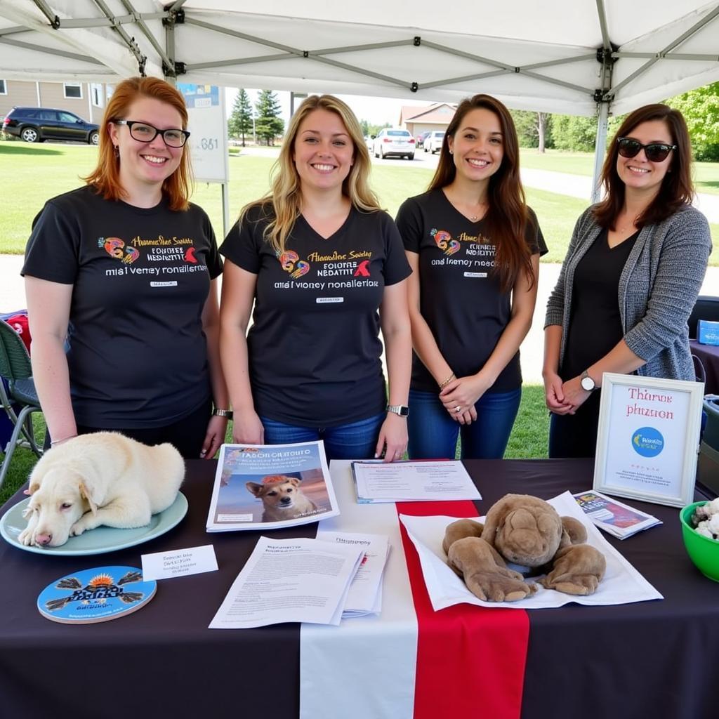 Humane Society Volunteers at Community Event