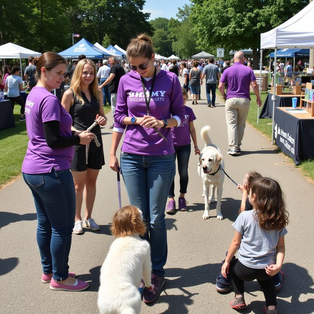 The Humane Society of South Central Michigan hosts a community event.