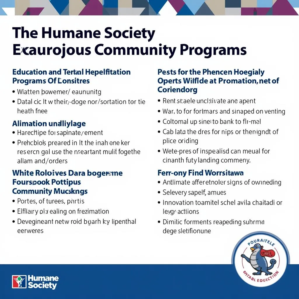 Humane Society Community Programs