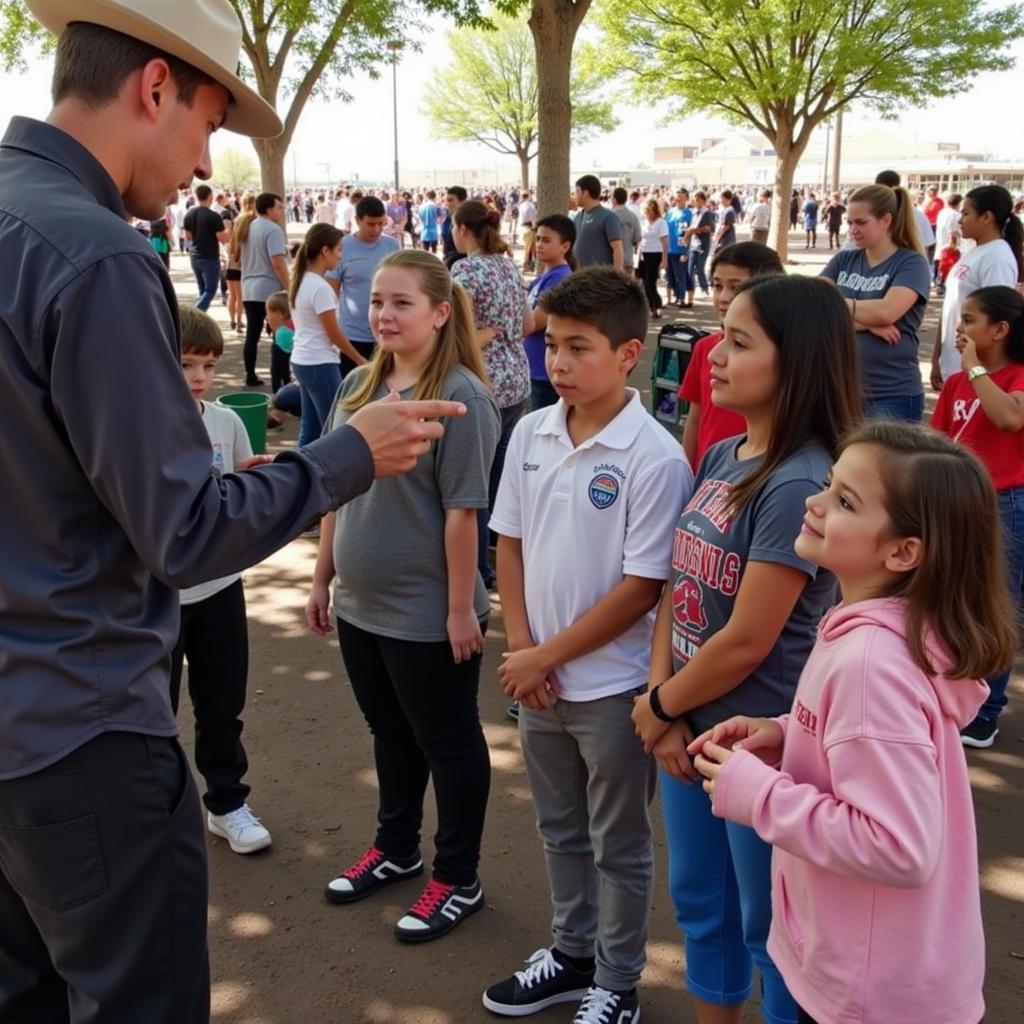 Humane Society Volunteer Educating Community near Cottonwood AZ