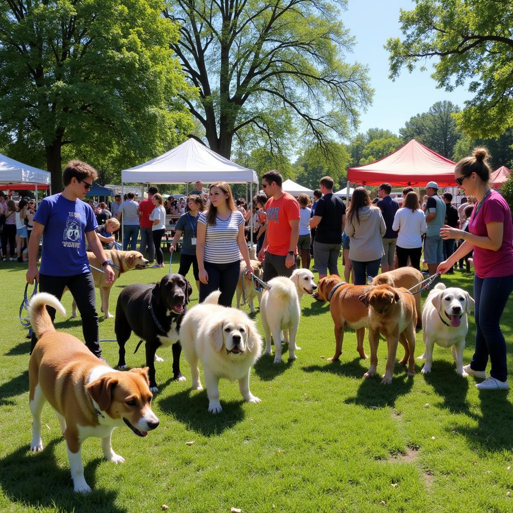 Dog Adoption Event at Local Park