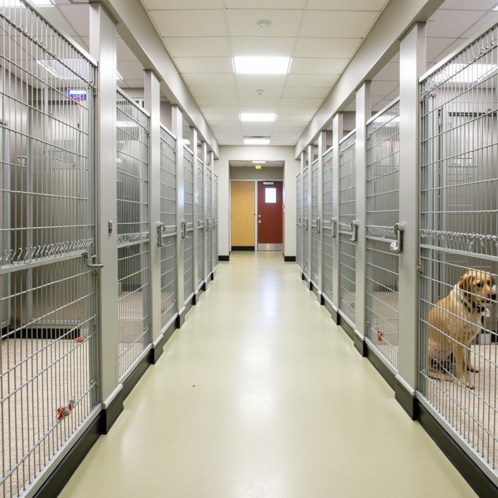 Spacious and clean kennels at the Humane Society Edgewater FL