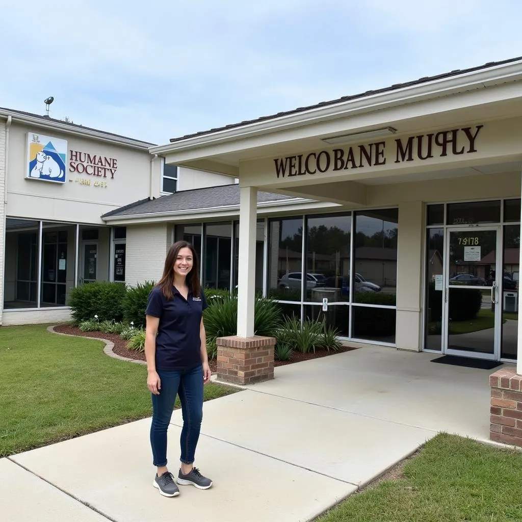 Modern, welcoming building of Humane Society Fern Creek with friendly staff greeting visitors.