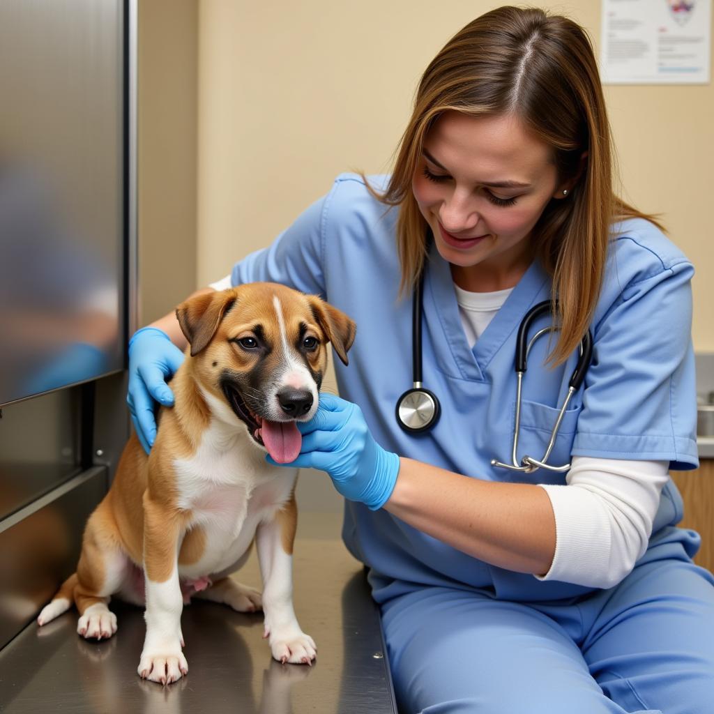 Caring for animals at the Humane Society