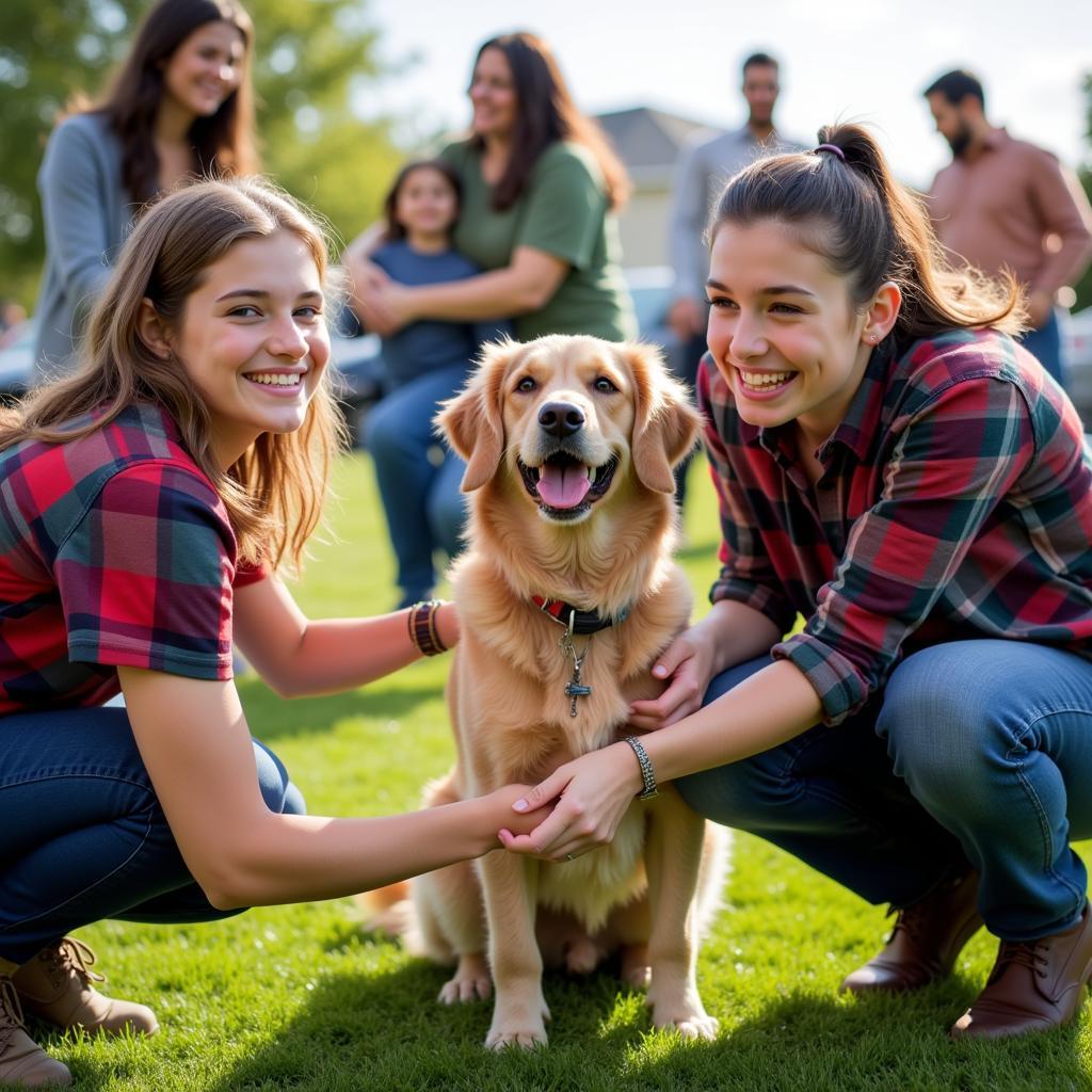  Families meeting pets for adoption at the Humane Society of Henderson KY