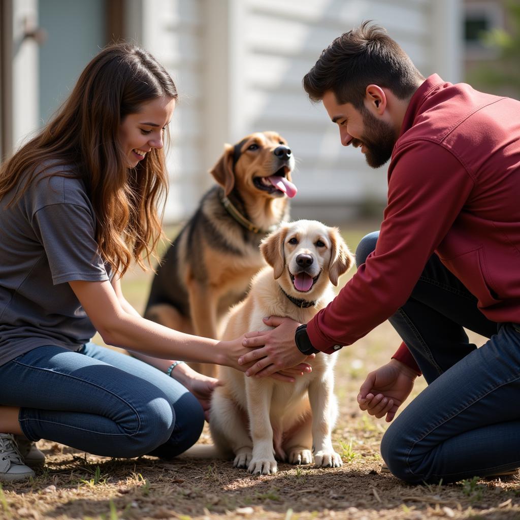  Volunteers interacting with animals at the Humane Society of Henderson KY