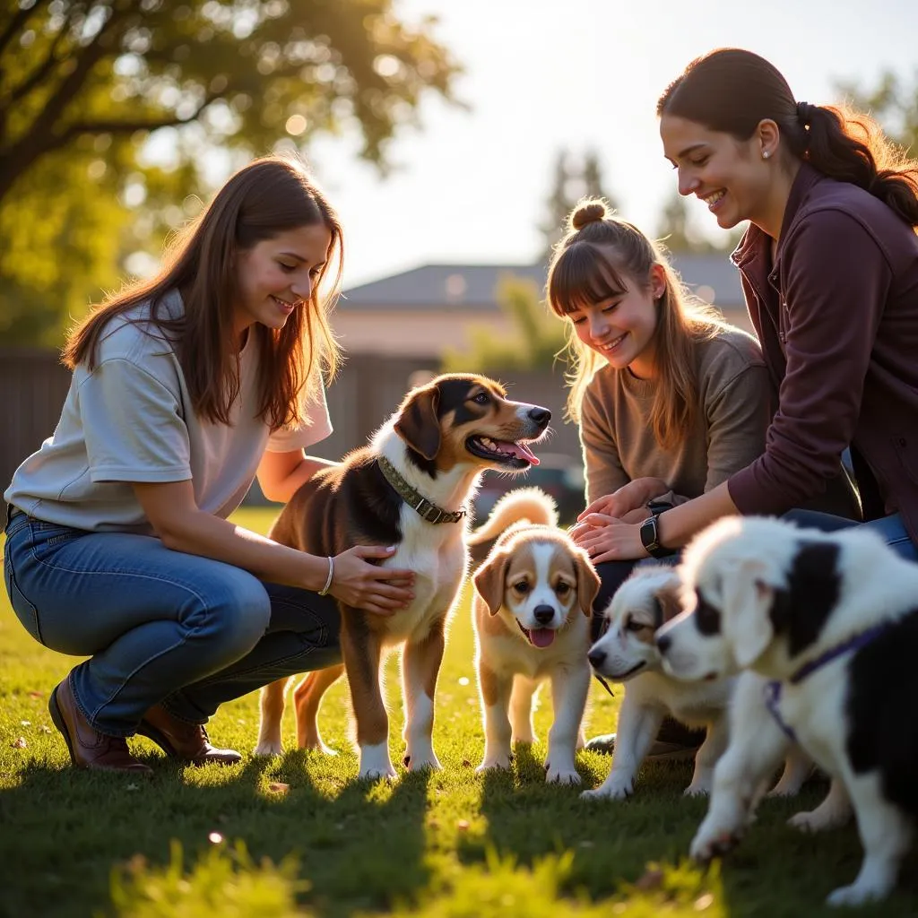 Dog adoption event at Humane Society Hermiston Oregon