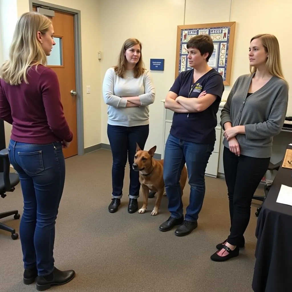 Volunteer training at Humane Society Hermiston Oregon