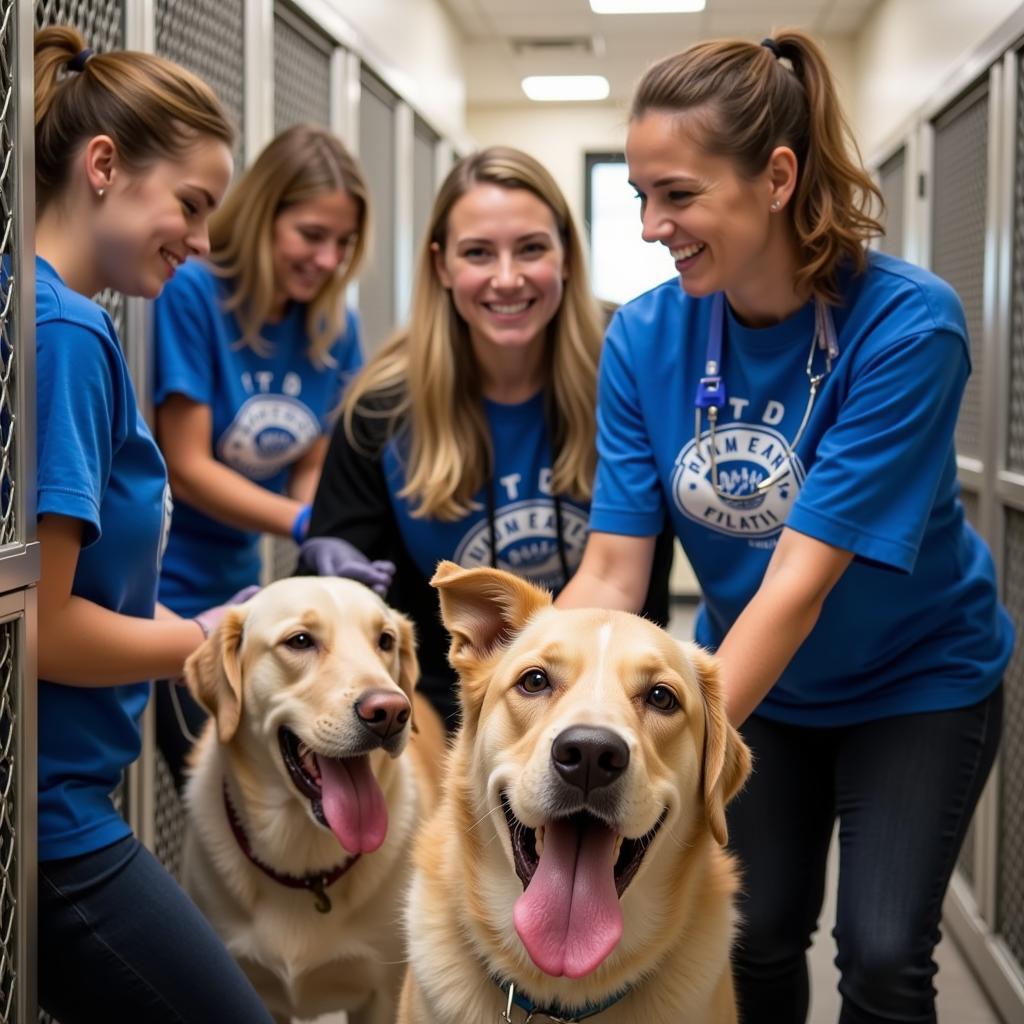 Volunteers at the Humane Society of Jefferson County