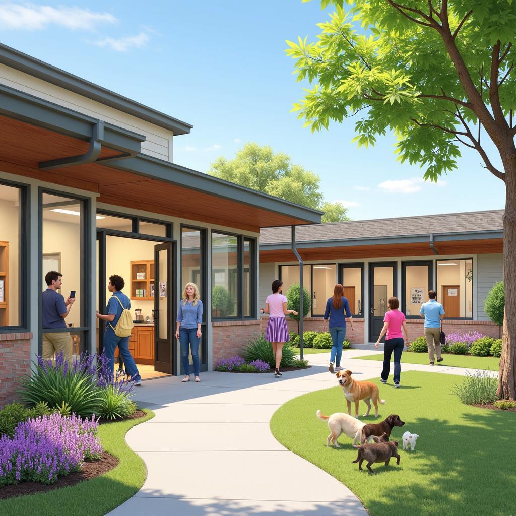 Modern and spacious animal care facility at Humane Society Greater Kansas City