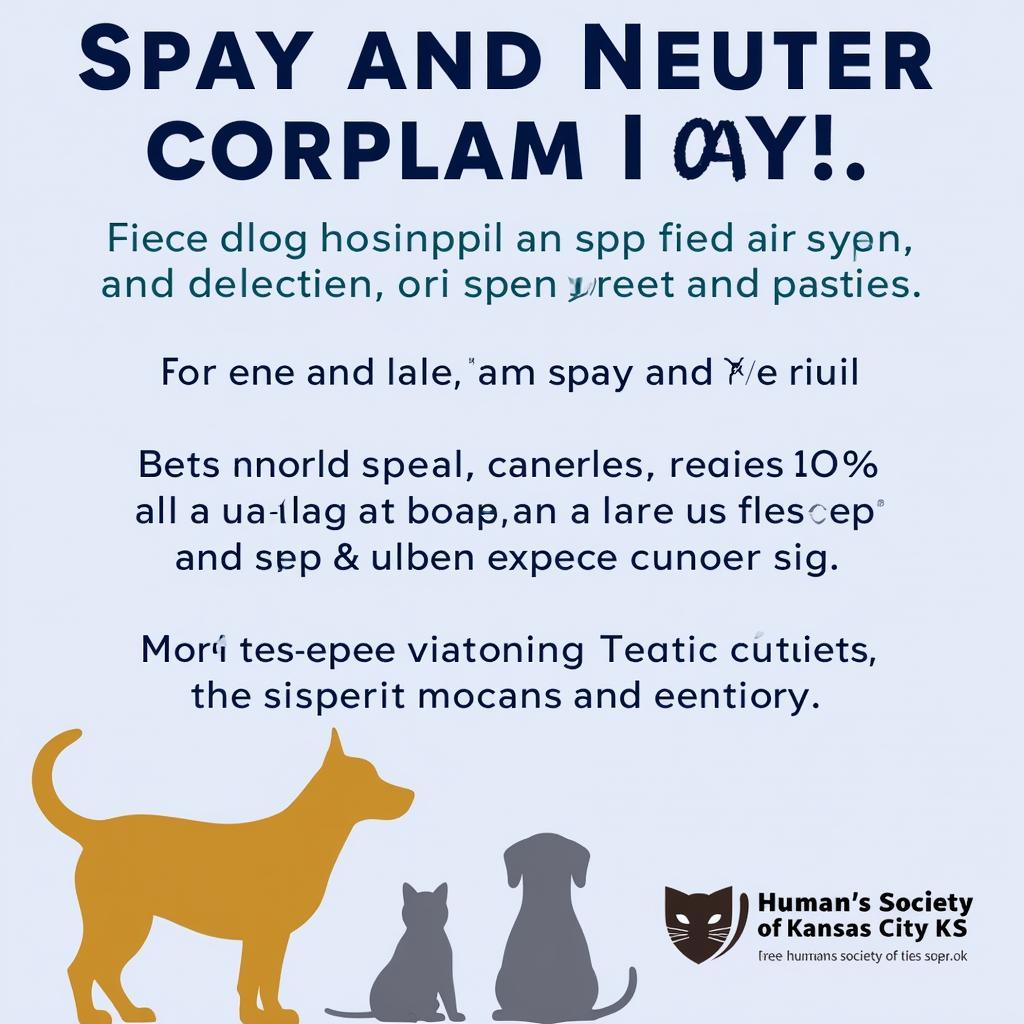 Spay/Neuter Programs at Humane Society of Kansas City KS