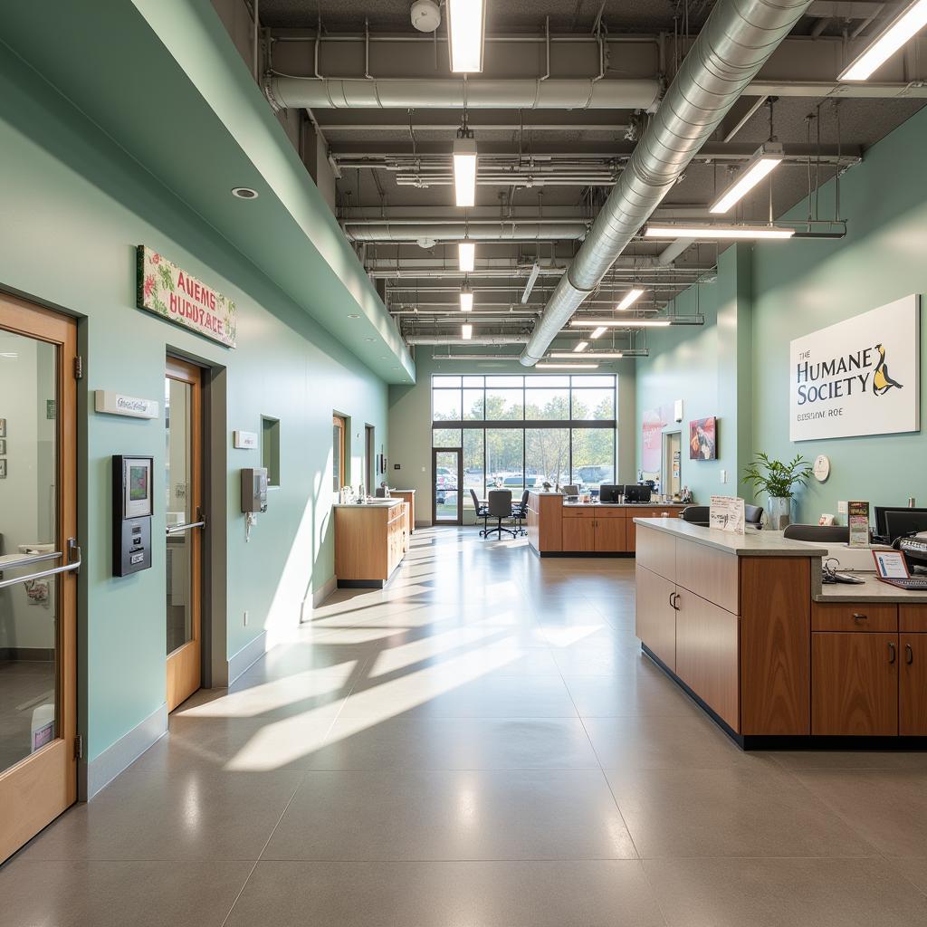 Modern and spacious animal care facility at the Humane Society Larimer