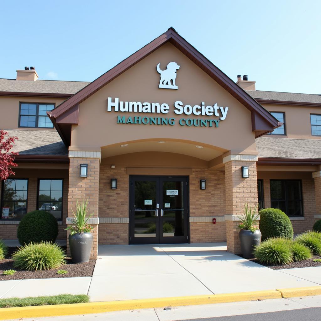 The Humane Society Mahoning County building, a welcoming space for animals and people alike.