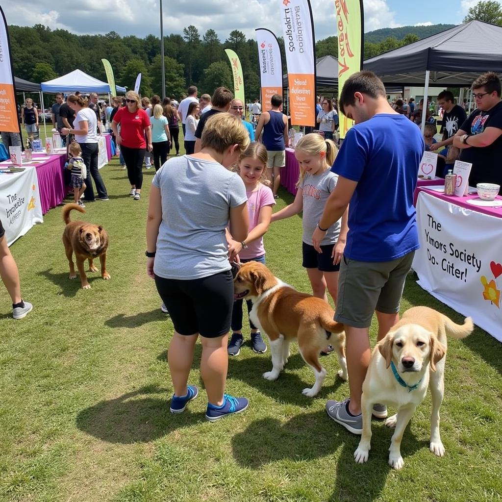 Adoption event at the Humane Society of Murphy NC