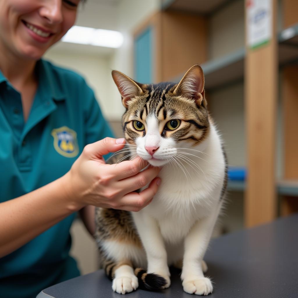 Cat Receiving Care at Humane Society of the Ochocos