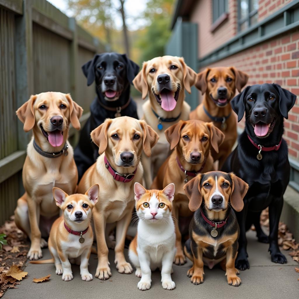 Dogs and cats available for adoption at the Humane Society of Ottawa County