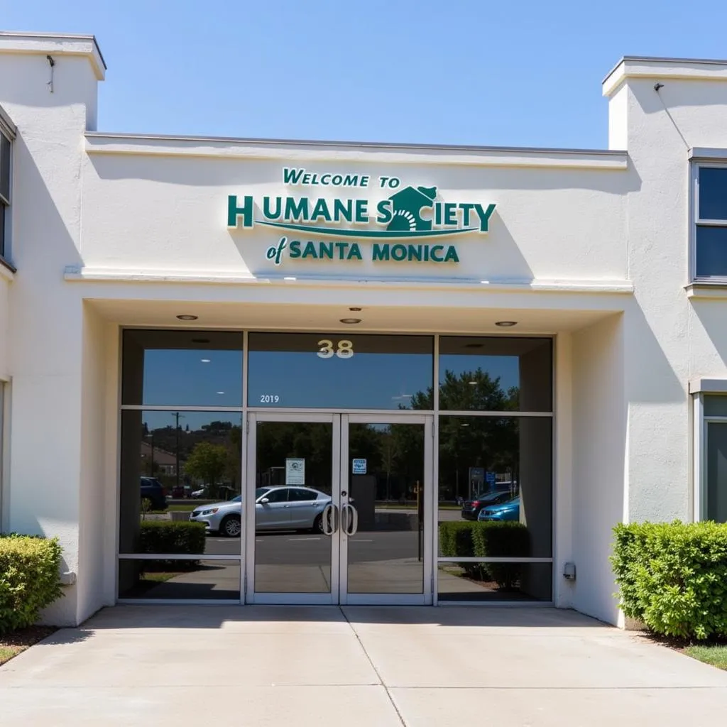 Exterior view of the Humane Society of Santa Monica building