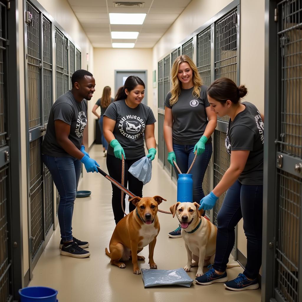 Volunteers at Humane Society Savannah GA