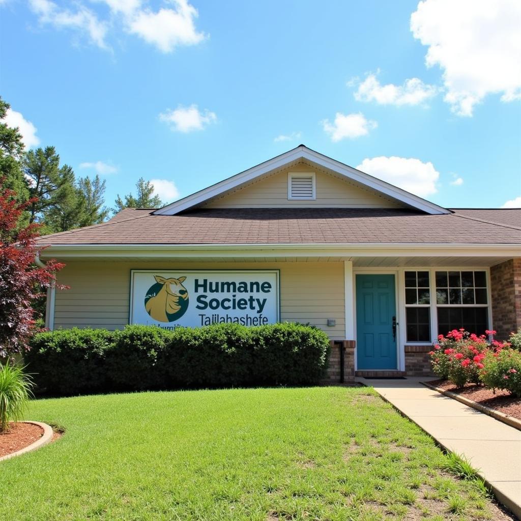 Exterior view of the Humane Society Tallahassee building