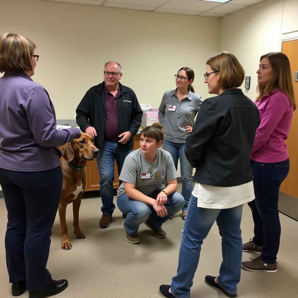 Volunteer training session at Humane Society Moscow