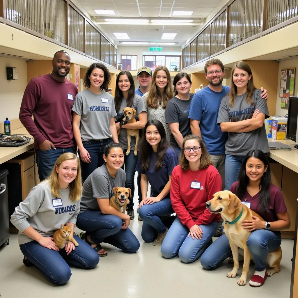 Volunteers at the Humane Society of Great Bend