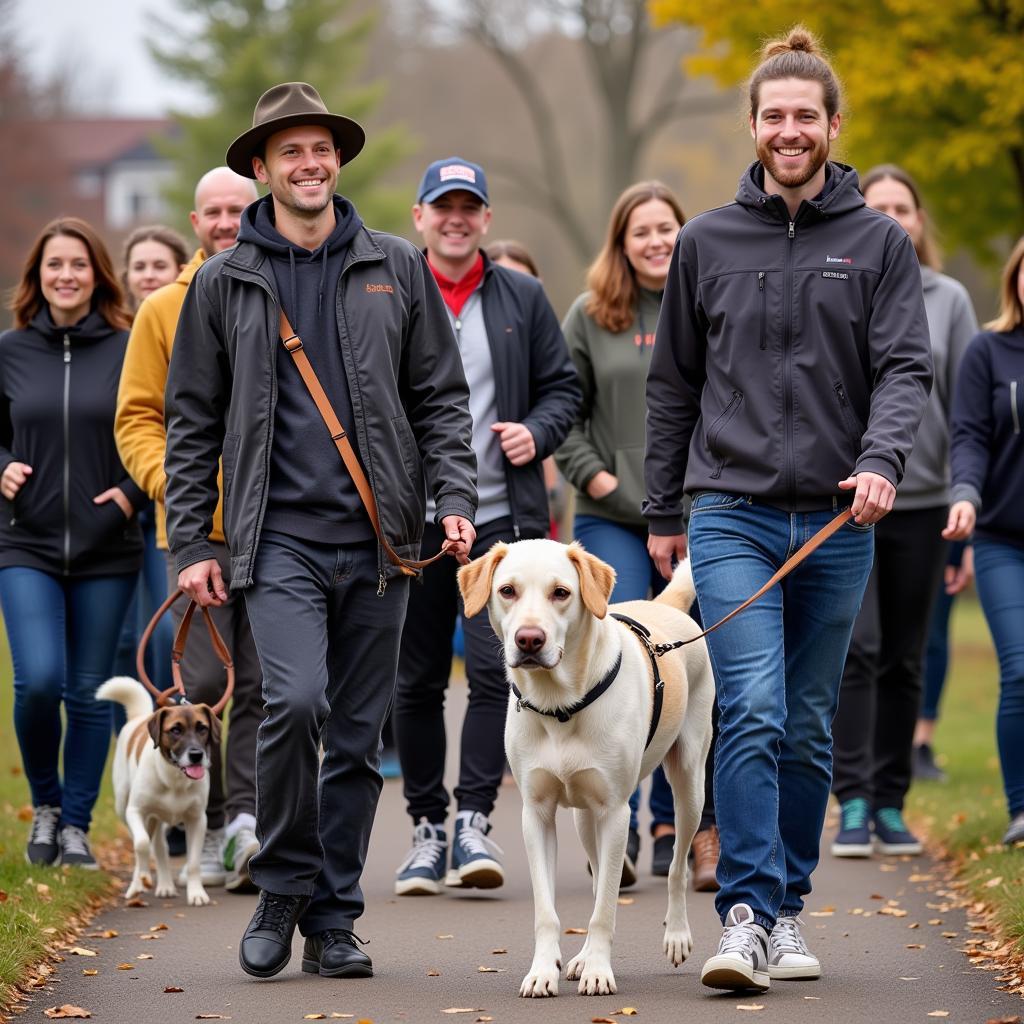 Humane Society Walk Participants 