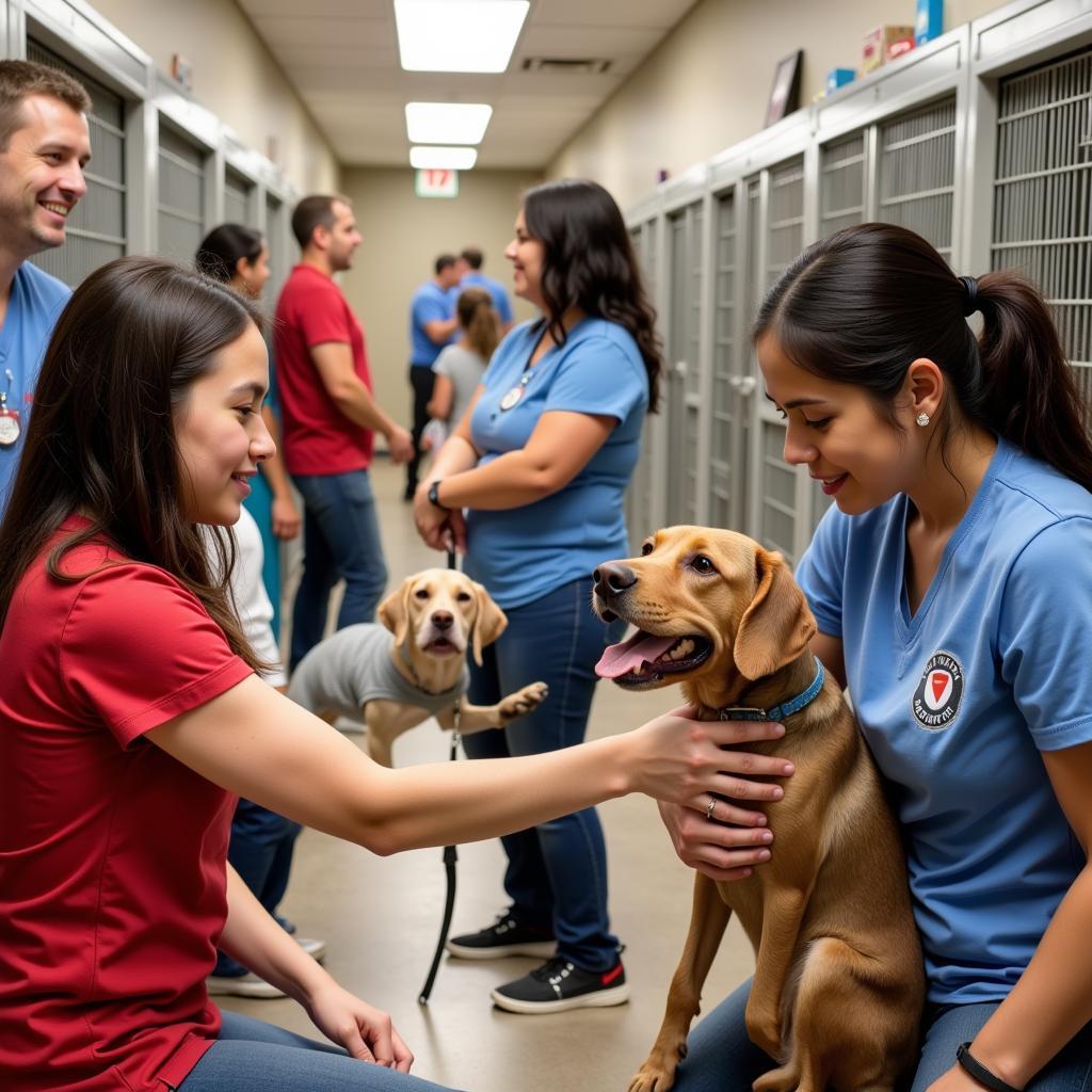 Volunteers at the Wichita County Humane Society