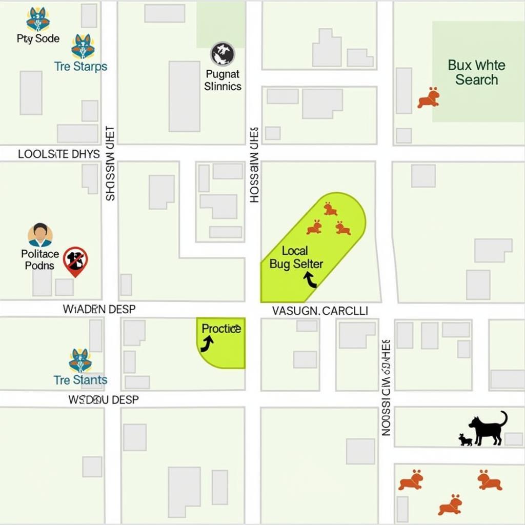 Lost Pet Search Map Example