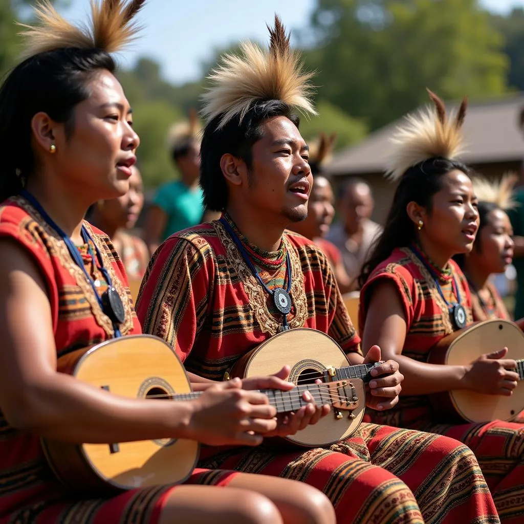 Indigenous Musicians Performing Traditional Music