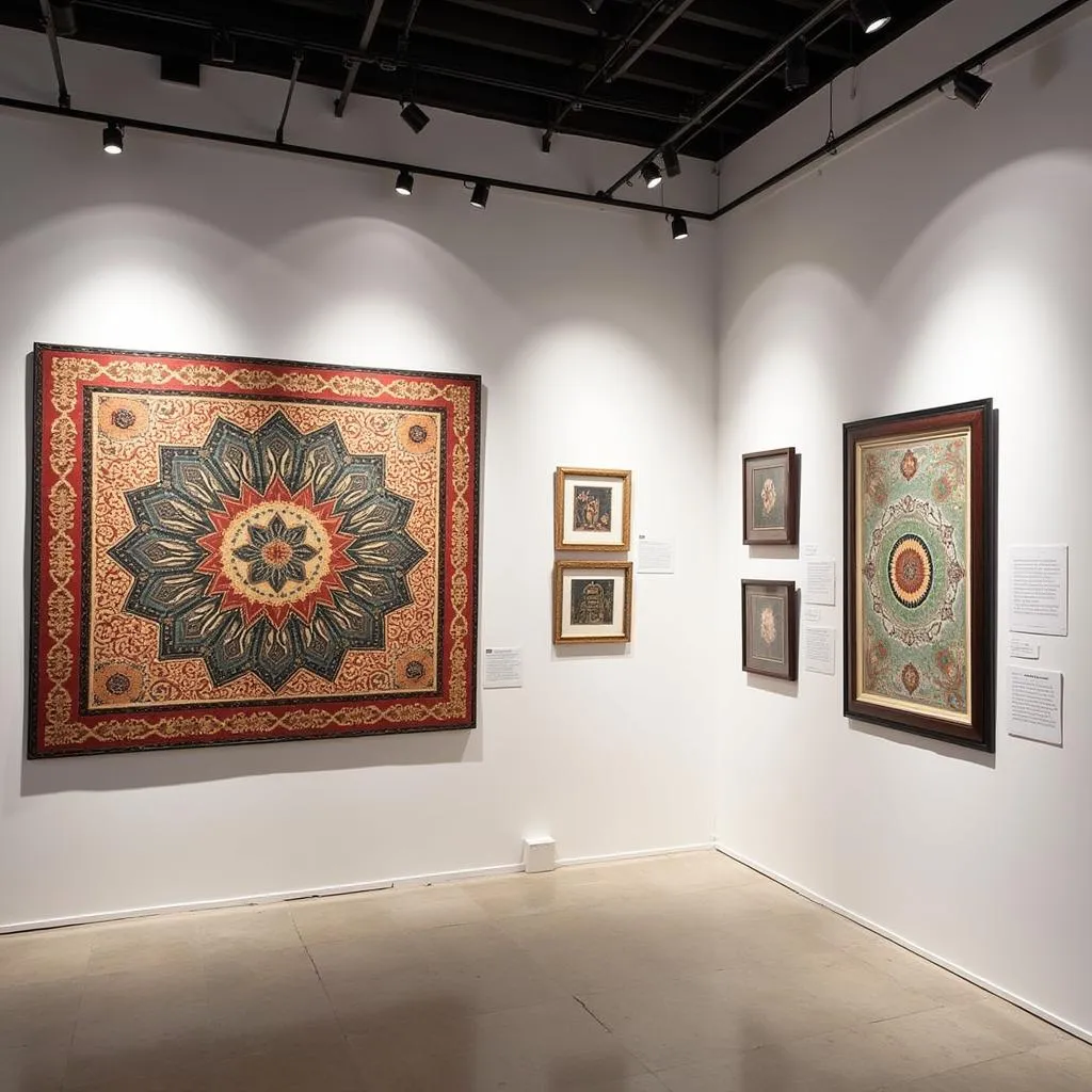 Islamic art exhibition showcasing diverse artifacts