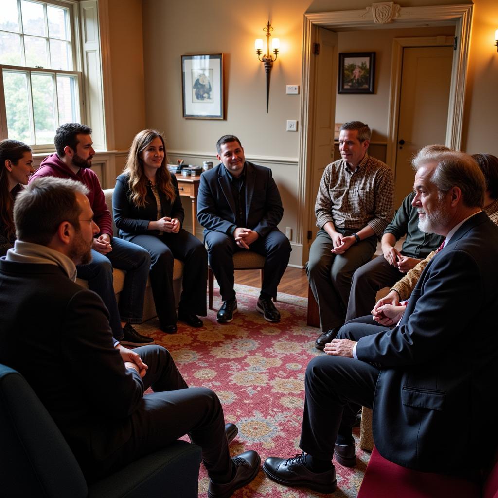 Members of the Islamic Society of Santa Rosa participate in an interfaith event.