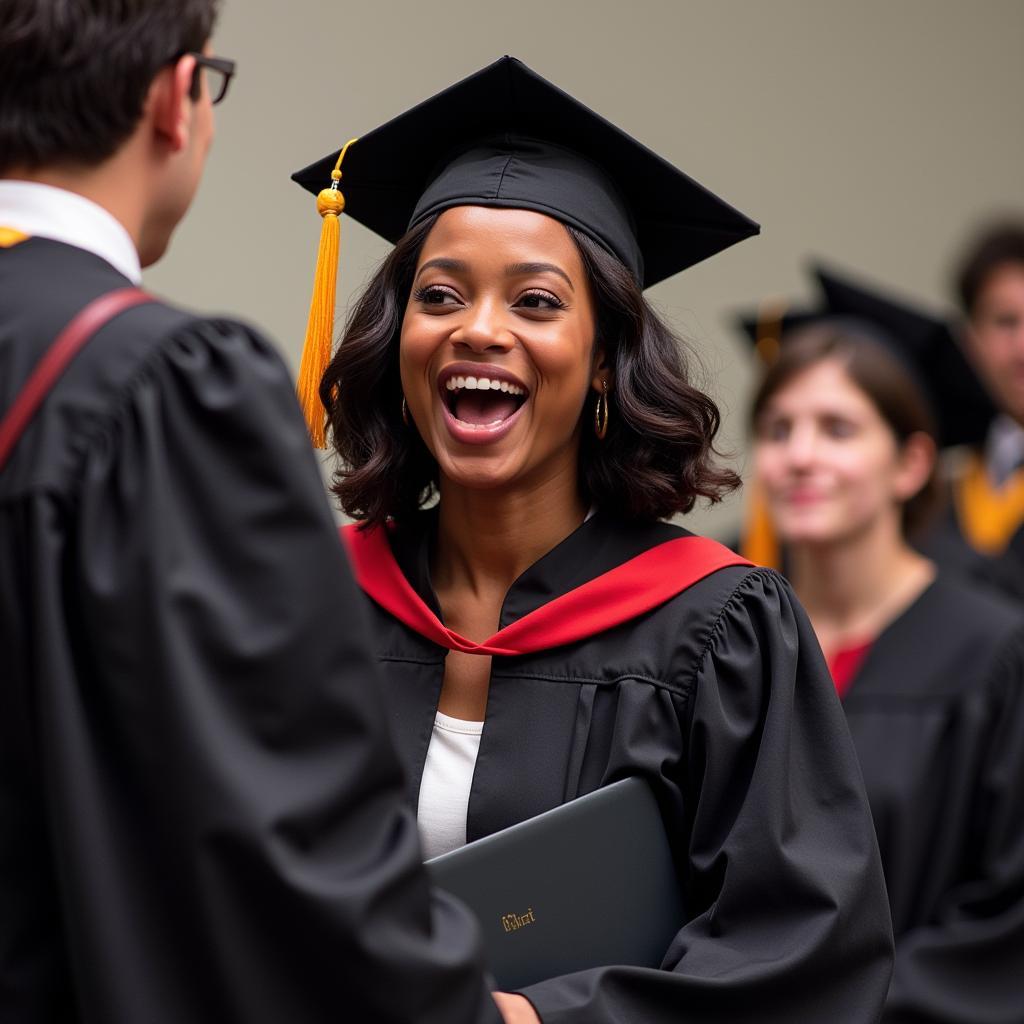 Jada Pinkett Smith in "Menace II Society" Graduation Scene