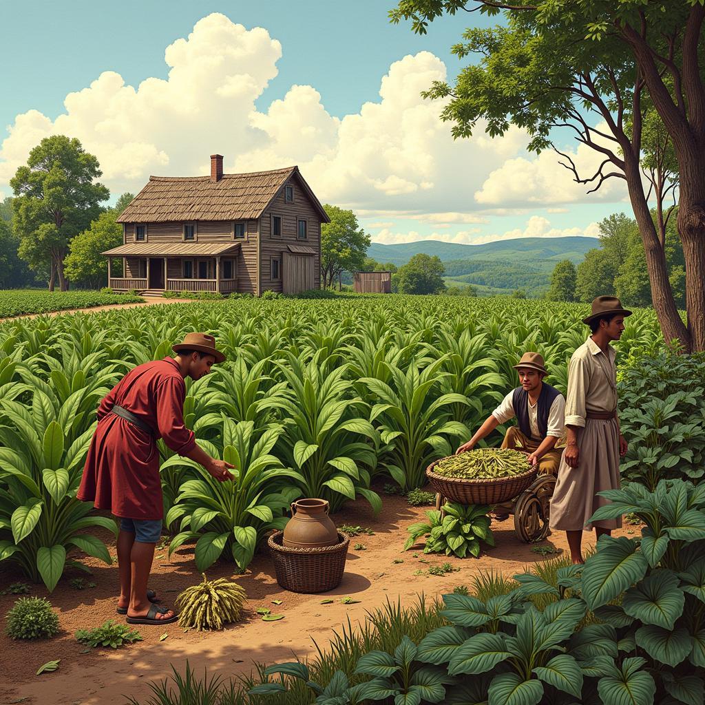 Jamestown Tobacco Cultivation