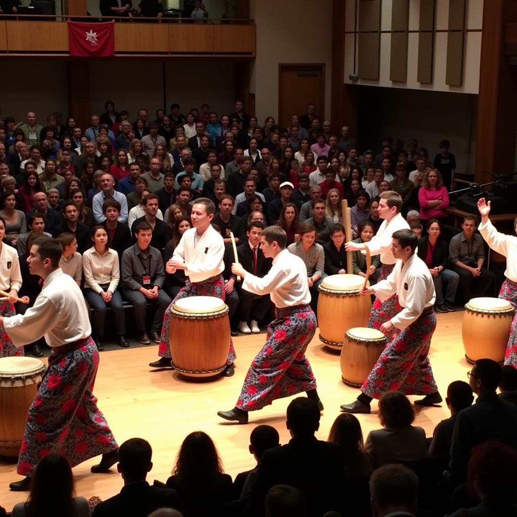 Traditional Japanese Taiko Drumming Performance in Vermont