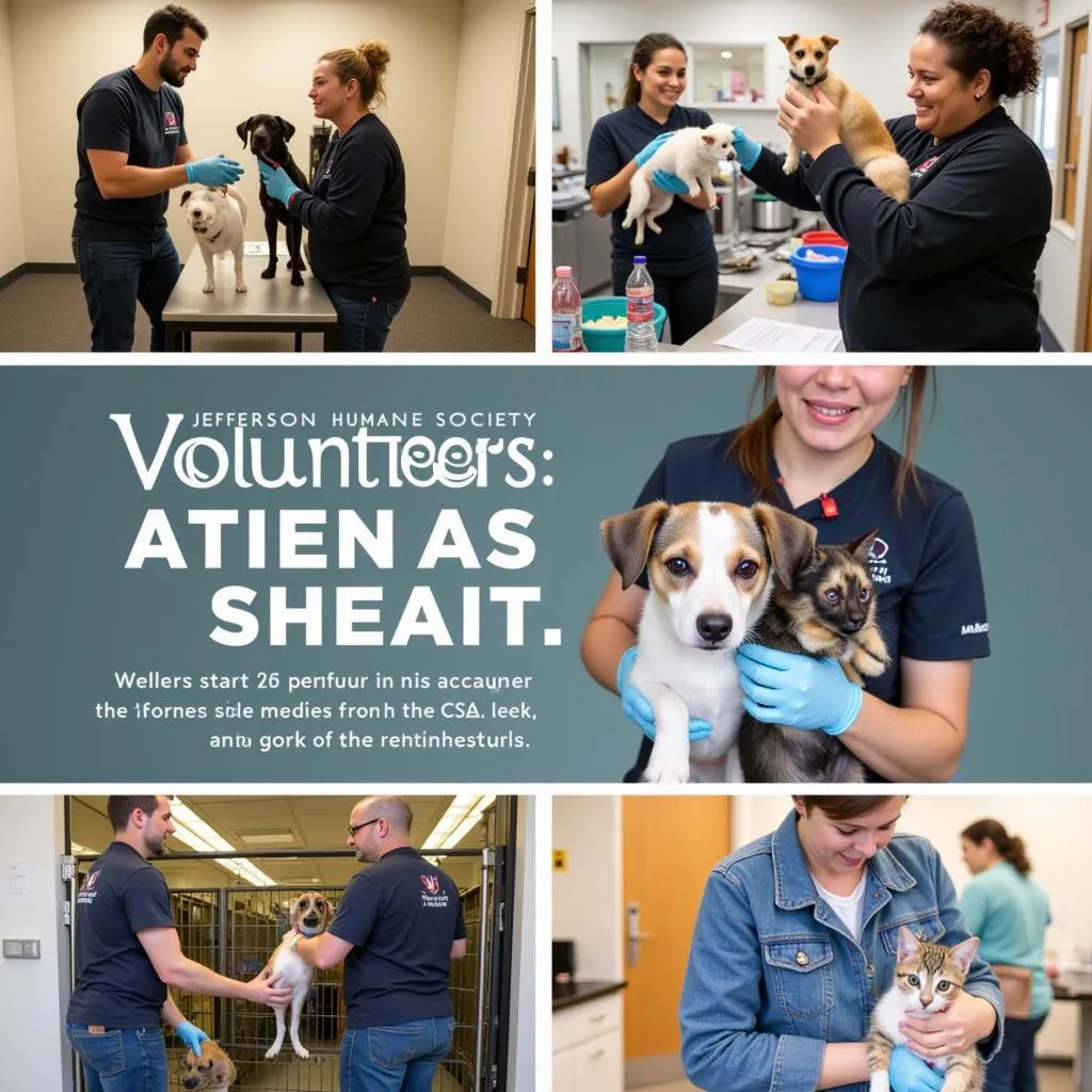 Volunteers at Jefferson Humane Society