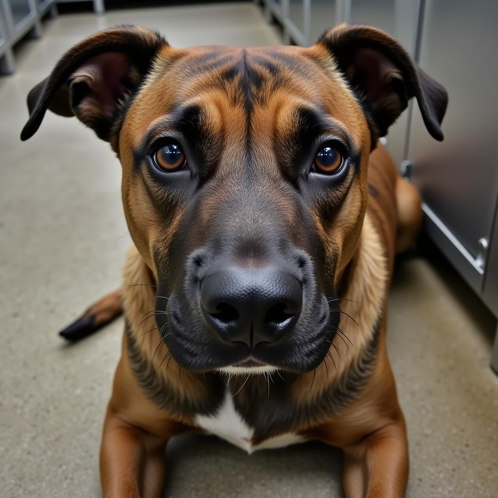 Dog awaiting adoption at the Joplin Humane Society