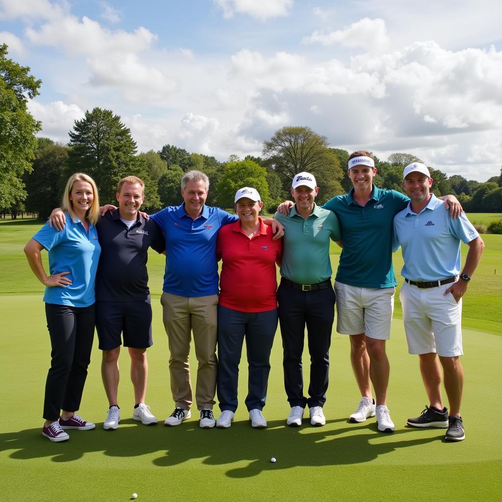 Golfers at JP Clarkes Golf Society