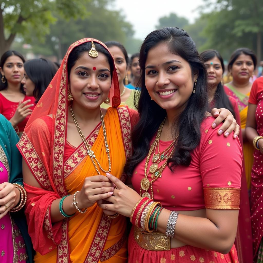 Residents of Karishma Society participating in a cultural event