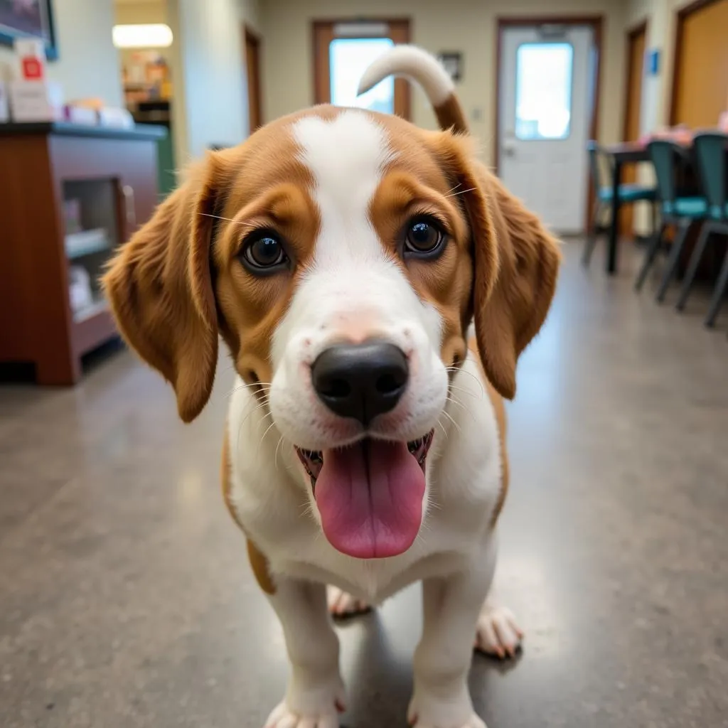 Playful puppy awaits adoption at Kingman County Humane Society