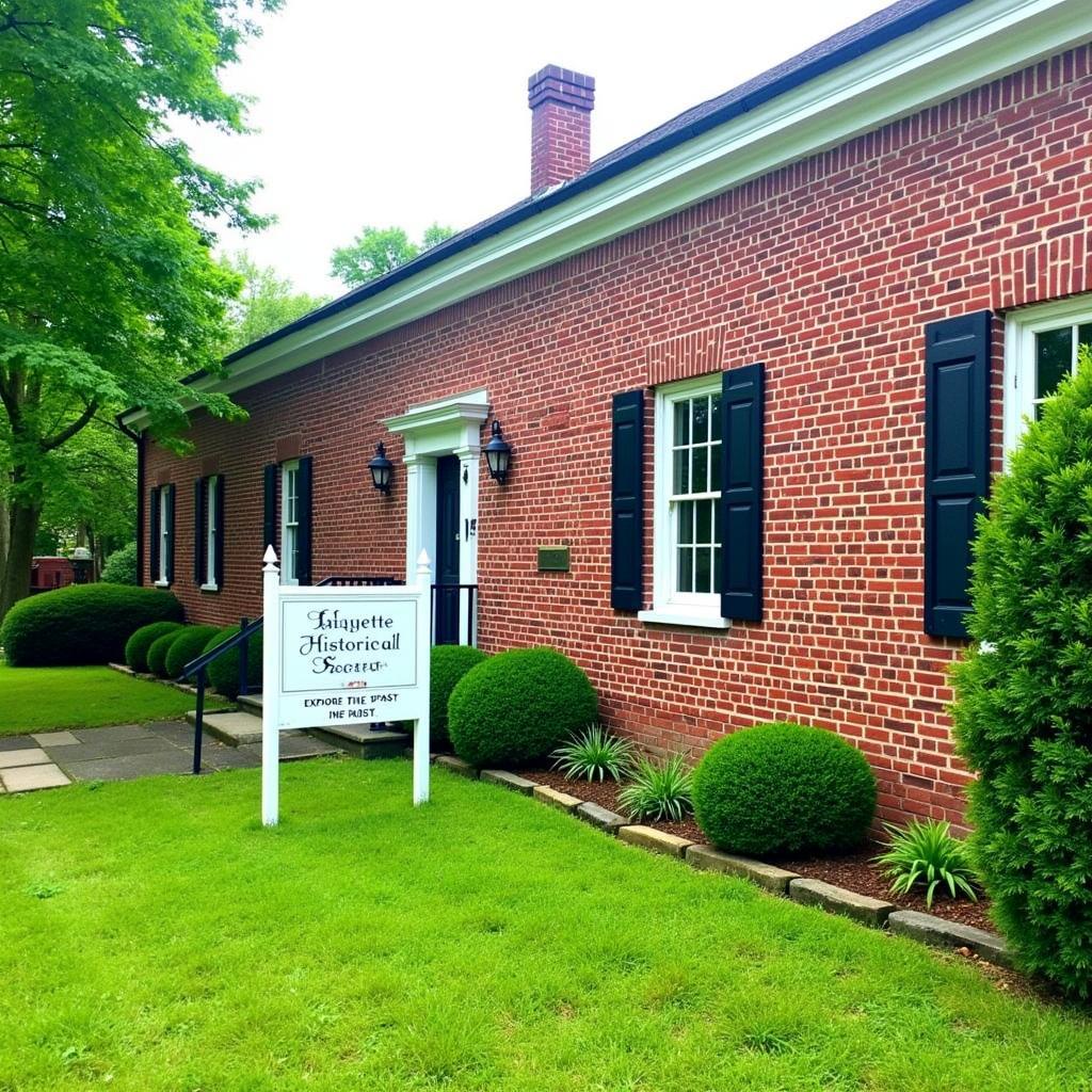 Historic building of the Lafayette Historical Society