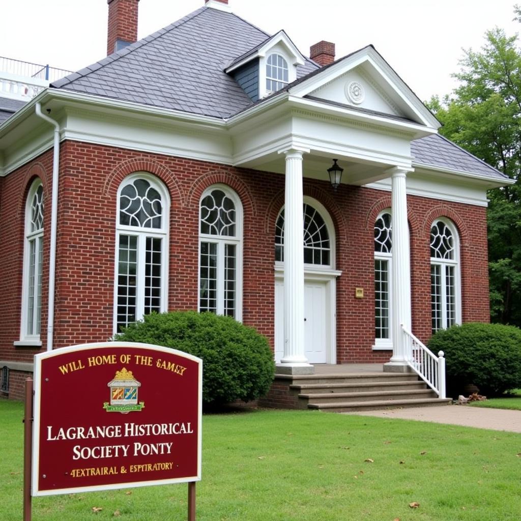 Historic building of the Lagrange Historical Society