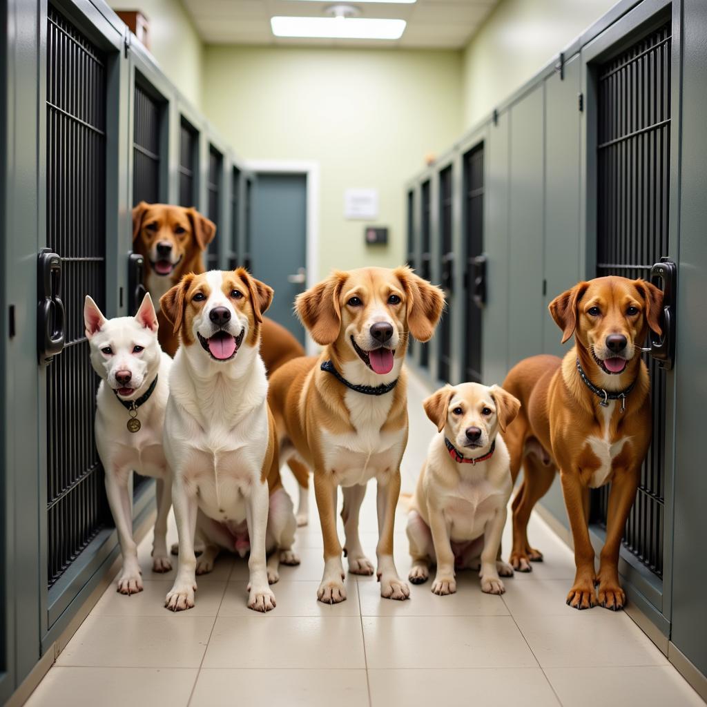 Dogs and cats awaiting adoption at the Lakewood Ranch Humane Society