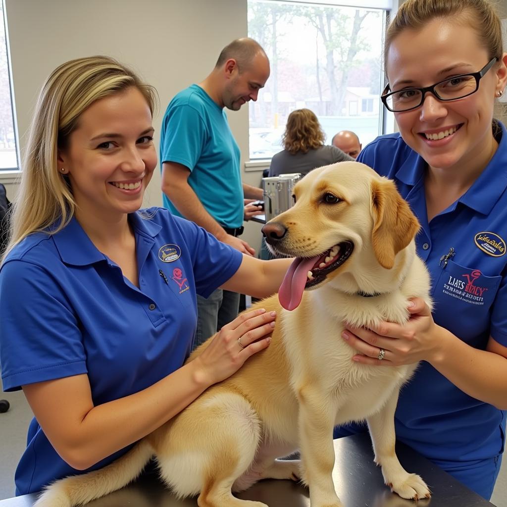 Volunteers Caring for Animals at Laurinburg Humane Society