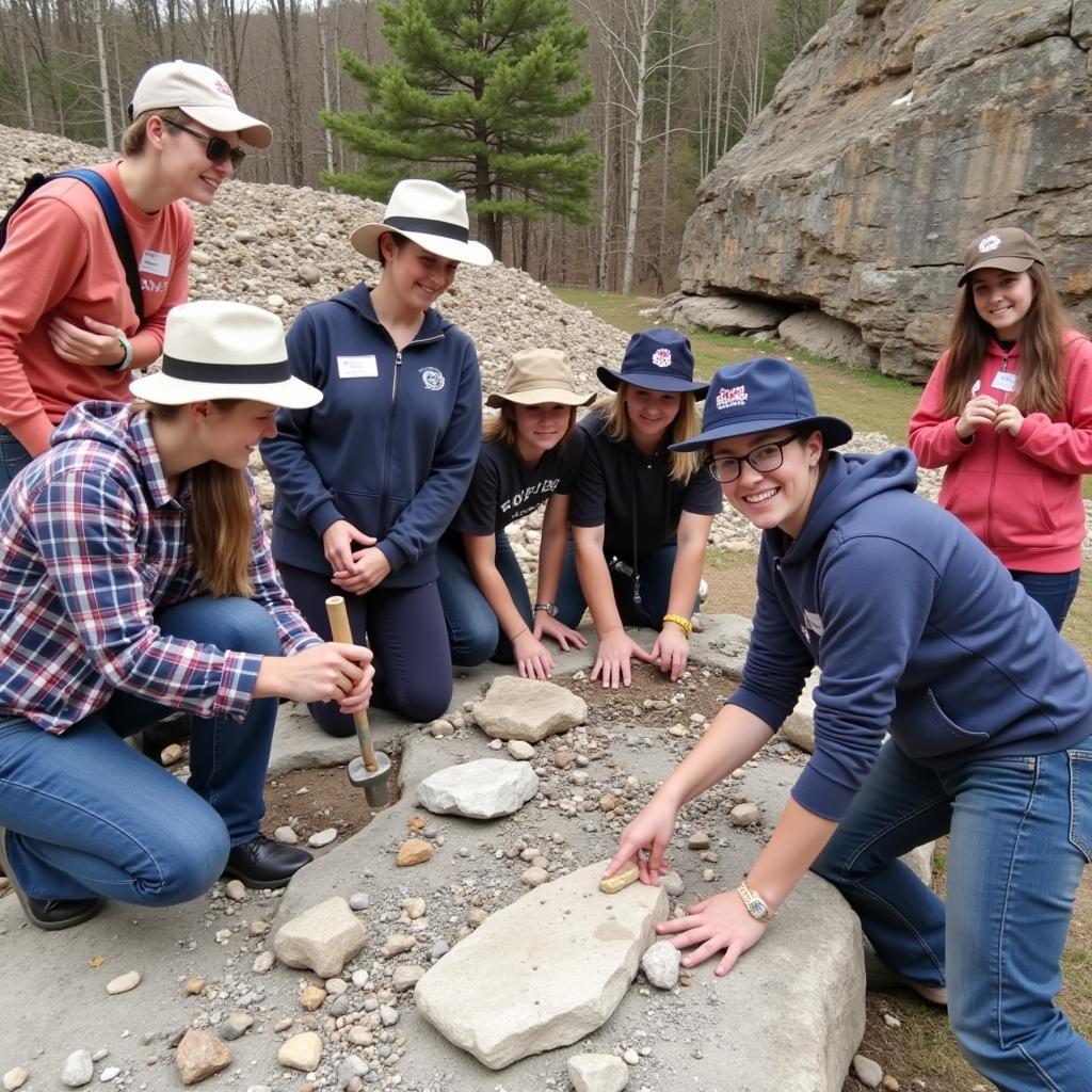 LB Gem Club Members on Field Trip