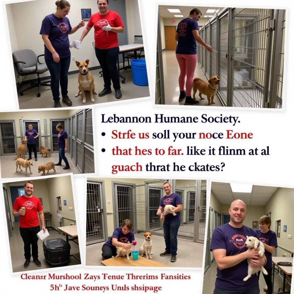 Volunteers Caring for Animals at the Lebanon Humane Society